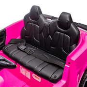 Licensed 24V Chevrolet Corvette C8 Kids Ride On 2 Seater Car, Leather Seat, Rubber Tires