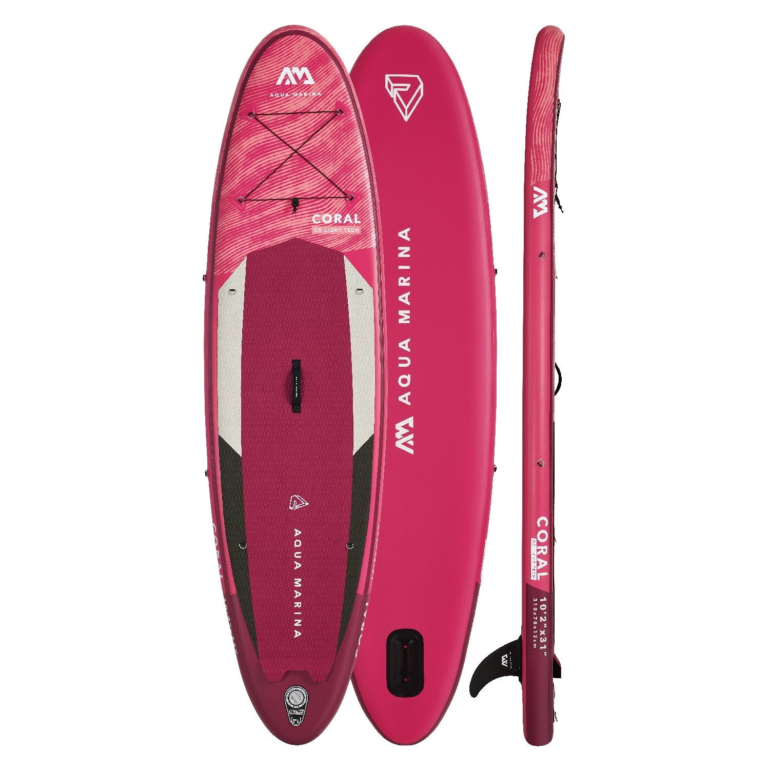 Aqua Marina 10’2” Coral 2023 Inflatable Paddle Board All-Around Advanced  SUP Night Fade